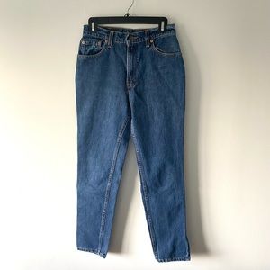 Vintage Levis 550 tapered high-rise jeans